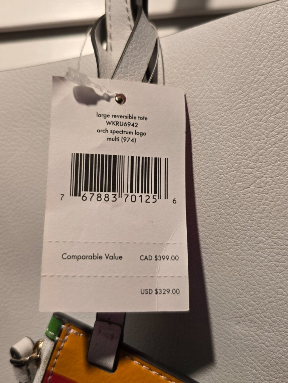 Kate Spade Arch Rainbow Logo Large Reversible Tote - Picture 7 of 12